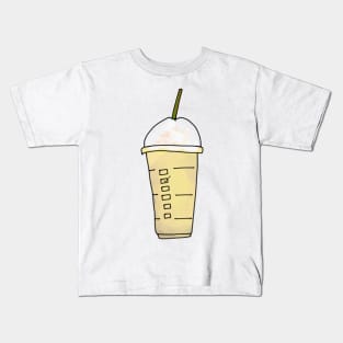 Iced Coffee Blended Drink Frappe Kids T-Shirt